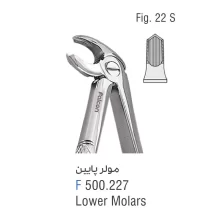 فورسپس مولر پایین Fig:22S