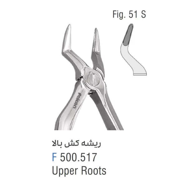 فورسپس ریشه کش بالا فالکن Fig:51S