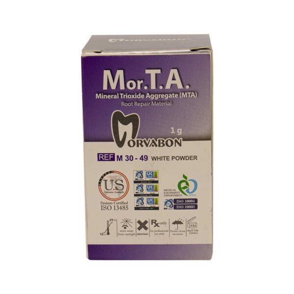 پودر اِم تی اِی 1 گرمی Morvabon MTA Cement - پودر اِم تی اِی مروابن - پودر اِم تی اِی - MTA Cement برند Morvabon - دندانت - تهران دنت - دندال
