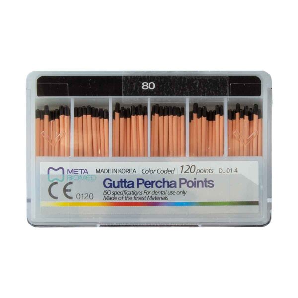 کن گوتا پرکا Meta Biomed - کن گوتا پرکا Meta Biomed Gutta percha points - کن گوتا پرکا متابیومد - گوتا پرکا متا - گوتا پرکا ۲ درصد متا بیومد