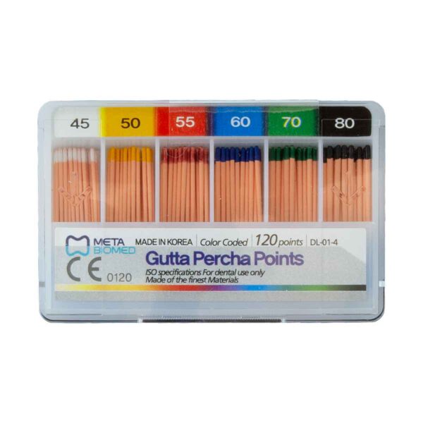 کن گوتا پرکا Meta Biomed - کن گوتا پرکا Meta Biomed Gutta percha points - کن گوتا پرکا متابیومد - گوتا پرکا متا - گوتا پرکا ۲ درصد متا بیومد