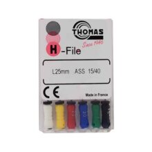 H فايل Thomas - خرید و قیمت فایل دستی H طول 25 Thomas - فروشگاه دندانپزشکی آنلاین تهران دنت - لوازم مطب دندانپزشکی