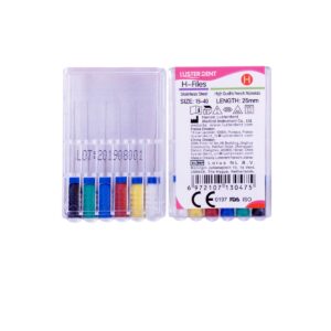 خرید و قیمت H فایل طول 25 Lusterdent - قیمت و خرید H فایل طول 25 برند لاستردنت - فروش فایل دستی دندانپزشکی - تجهیزات دندانپزشکی تهران دنت