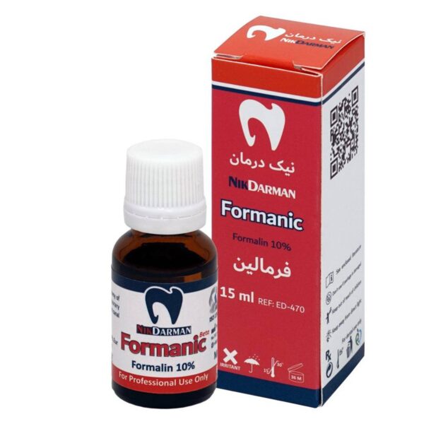 فرمالین نیک درمان - محلول فرمالین 10% نیک درمان - فروشگاه تجهیزات دندانپزشکی آنلاین تهران دنت - خرید لوازم دندانپزشکی