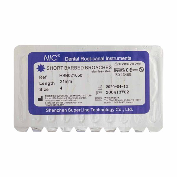 باربروچ طول 21 برند NIC ، خرید باربروچ طول 21 با پایین ترین قیمت ، باربروچ 21 میلیمتر NIC ، خرید و قیمت باربروچ طول ۲۱ | NIC Barbed Broaches