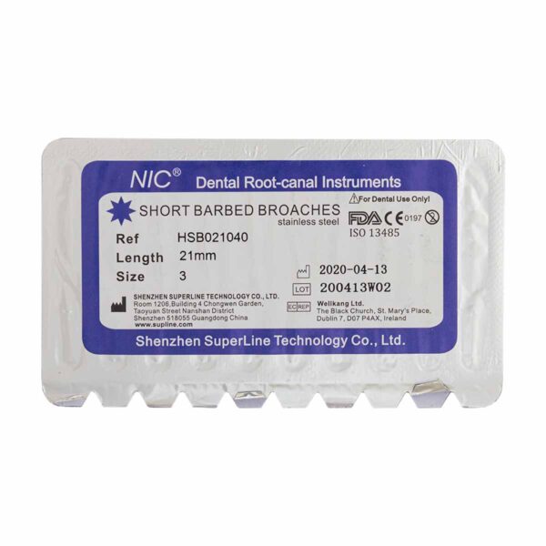 باربروچ طول 21 برند NIC ، خرید باربروچ طول 21 با پایین ترین قیمت ، باربروچ 21 میلیمتر NIC ، خرید و قیمت باربروچ طول ۲۱ | NIC Barbed Broaches