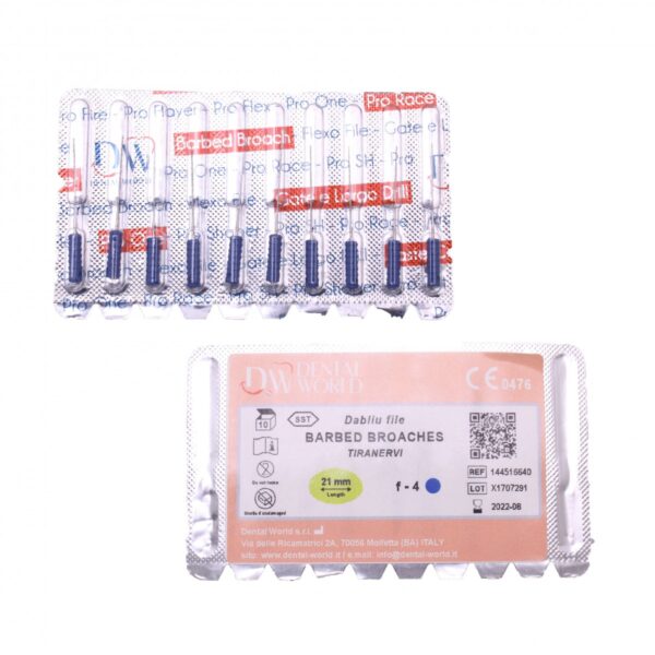 باربروچ طول 21 برند Dental World ، خرید باربروچ از برندهای معتبر و باکیفیت ، باربروچ برند Dental World ، خرید و قیمت انواع باربروچ ، دندال