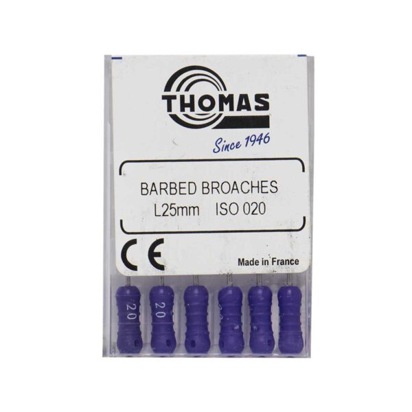 باربروچ طول 25 برند Thomas ، خرید و قیمت باربروچ Thomas توماس ، فروش باربروچ برند توماس ، باربروچ توماس Thomas Barbed Broaches ، تهران دنت