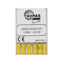 باربروچ طول 25 برند Thomas ، خرید و قیمت باربروچ Thomas توماس ، فروش باربروچ برند توماس ، باربروچ توماس Thomas Barbed Broaches ، تهران دنت