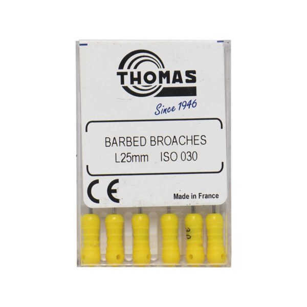 باربروچ طول 25 برند Thomas ، خرید و قیمت باربروچ Thomas توماس ، فروش باربروچ برند توماس ، باربروچ توماس Thomas Barbed Broaches ، تهران دنت