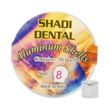 روکش موقت آلومینیومی برند Shadi ، خرید روکش موقت آلومینیومی با بالاترین کیفیت ، روکش موقت آلومینیومی شادی SHADI Aluminum Shells ، تهران دنت
