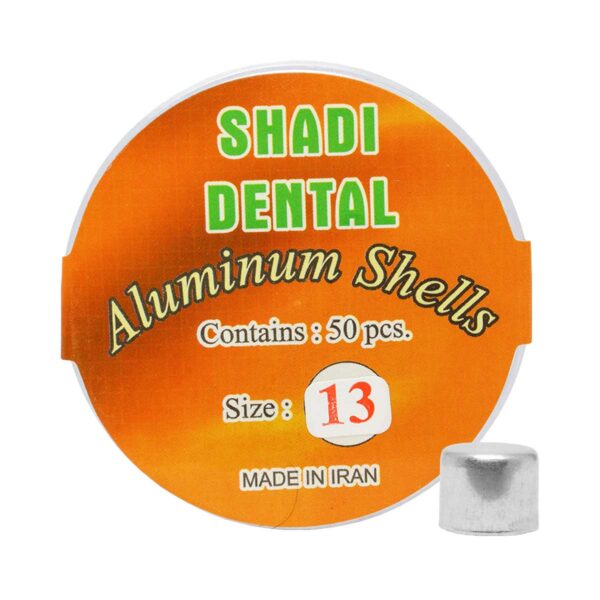 روکش موقت آلومینیومی برند Shadi ، خرید روکش موقت آلومینیومی با بالاترین کیفیت ، روکش موقت آلومینیومی شادی SHADI Aluminum Shells ، تهران دنت