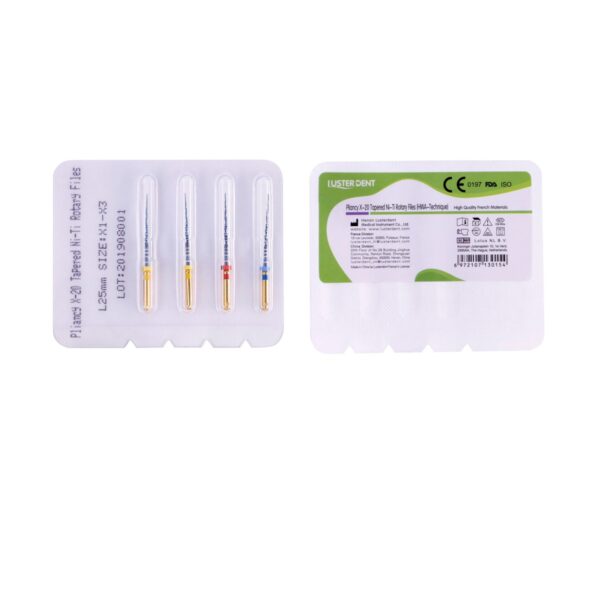 خرید و قیمت فایل روتاری 25 میل 4 عددی Lusterdent - قیمت و خرید فایل روتاری برند لاستردنت - تجهیزات دندانپزشکی تهران دنت - دندانت - دندال