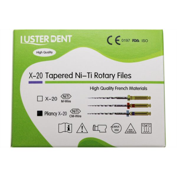 خرید و قیمت فایل روتاری 25 میل 4 عددی Lusterdent - قیمت و خرید فایل روتاری برند لاستردنت - تجهیزات دندانپزشکی تهران دنت - دندانت - دندال