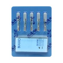 فرز الماسی مدل استوانه ای ته صاف توربین 5 عددی - خرید و قیمت اندودانتیکس - Dental Diamond Burs Flat End Cylinder 835 - تجهیزات دندانپزشکی