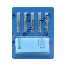 فرز الماسی مدل استوانه ای ته صاف توربین 5 عددی - خرید و قیمت اندودانتیکس - Dental Diamond Burs Flat End Cylinder 835 - تجهیزات دندانپزشکی