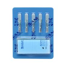 فرز الماسی مدل استوانه ای ته صاف توربین 5 عددی - خرید و قیمت اندودانتیکس - Dental Diamond Burs Flat End Cylinder 835 - تجهیزات دندانپزشکی