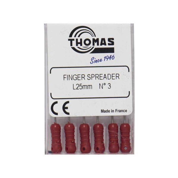 فینگر اسپریدر طول 25 برند Thomas - فایل دستی فینگر اسپریدر طول 25 توماس - تجهیزات دندانپزشکی تهران دنت - ابزار مطب - خرید فینگر اسپریدر Thomas