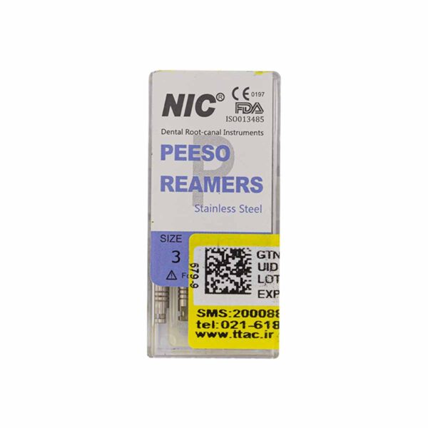 پیزوریمر طول 32 برند NIC ، پیزو ریمر ان آی سی NIC ، قیمت مشخصات خرید گیتس دریل و پیزو ریمر ، پیزو ریمر (Peeso Reamer) NIC ، تهران دنت -دندانت