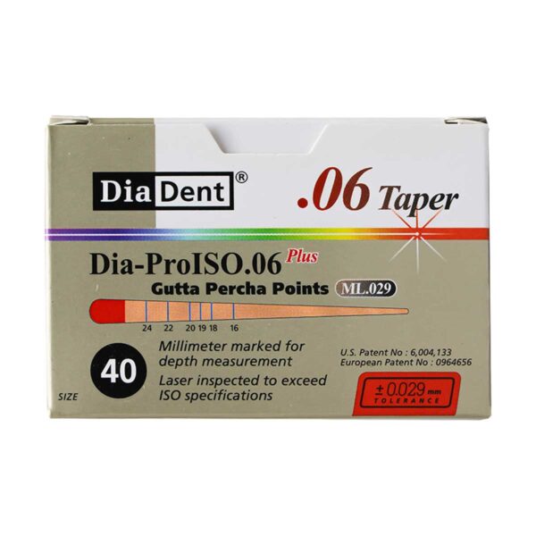 کن گوتا پرکا مدرج تیپر 6% Dia Dent - خرید کن گوتا پرکا مدرج تیپر 6 درصد دیادنت - فروشگاه تجهیزات دندانپزشکی تهران دنت - قیمت کن گوتا پرکا