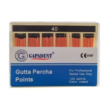 کن گوتا پرکا Gapa Dent  - محصولات زیرگروه گوتا پرکا و کن کاغذی - کن گوتا پرکا Gutta Percha Points برند Gapadent - خرید و قیمت کن گوتا پرکا