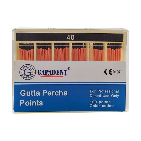 کن گوتا پرکا Gapa Dent  - محصولات زیرگروه گوتا پرکا و کن کاغذی - کن گوتا پرکا Gutta Percha Points برند Gapadent - خرید و قیمت کن گوتا پرکا