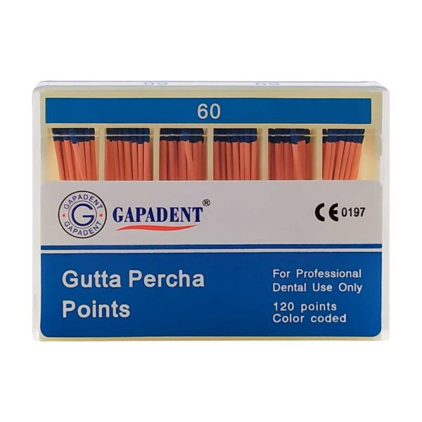 کن گوتا پرکا Gapa Dent  - محصولات زیرگروه گوتا پرکا و کن کاغذی - کن گوتا پرکا Gutta Percha Points برند Gapadent - خرید و قیمت کن گوتا پرکا