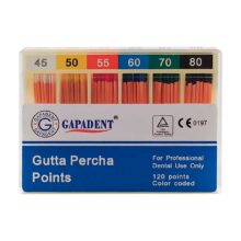 کن گوتا پرکا Gapa Dent  - محصولات زیرگروه گوتا پرکا و کن کاغذی - کن گوتا پرکا Gutta Percha Points برند Gapadent - خرید و قیمت کن گوتا پرکا