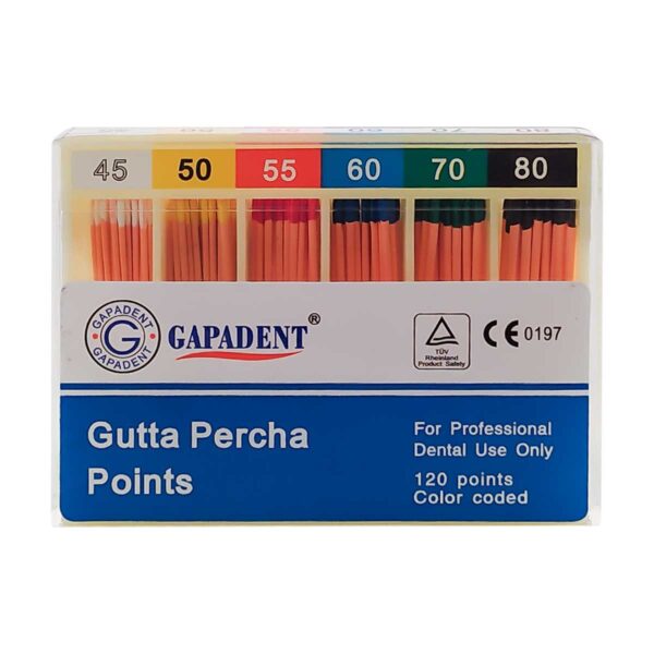 کن گوتا پرکا Gapa Dent  - محصولات زیرگروه گوتا پرکا و کن کاغذی - کن گوتا پرکا Gutta Percha Points برند Gapadent - خرید و قیمت کن گوتا پرکا