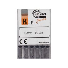 خرید و قیمت K فایل طول 25 Thomas - فایل دستی THOMAS - فروش لوازم مطب دندانپزشکی - تهران دنت - وسایل دندانپزشکی - K فایل طول 25 برند توماس