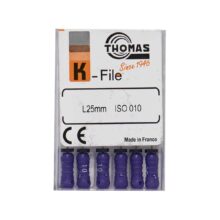 خرید و قیمت K فایل طول 25 Thomas - فایل دستی THOMAS - فروش لوازم مطب دندانپزشکی - تهران دنت - وسایل دندانپزشکی - K فایل طول 25 برند توماس