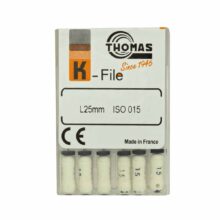 خرید و قیمت K فایل طول 25 Thomas - فایل دستی THOMAS - فروش لوازم مطب دندانپزشکی - تهران دنت - وسایل دندانپزشکی - K فایل طول 25 برند توماس