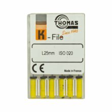 خرید و قیمت K فایل طول 25 Thomas - فایل دستی THOMAS - فروش لوازم مطب دندانپزشکی - تهران دنت - وسایل دندانپزشکی - K فایل طول 25 برند توماس
