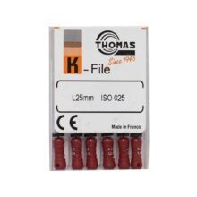 خرید و قیمت K فایل طول 25 Thomas - فایل دستی THOMAS - فروش لوازم مطب دندانپزشکی - تهران دنت - وسایل دندانپزشکی - K فایل طول 25 برند توماس