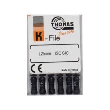 خرید و قیمت K فایل طول 25 Thomas - فایل دستی THOMAS - فروش لوازم مطب دندانپزشکی - تهران دنت - وسایل دندانپزشکی - K فایل طول 25 برند توماس