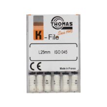 خرید و قیمت K فایل طول 25 Thomas - فایل دستی THOMAS - فروش لوازم مطب دندانپزشکی - تهران دنت - وسایل دندانپزشکی - K فایل طول 25 برند توماس