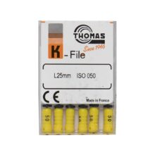 خرید و قیمت K فایل طول 25 Thomas - فایل دستی THOMAS - فروش لوازم مطب دندانپزشکی - تهران دنت - وسایل دندانپزشکی - K فایل طول 25 برند توماس
