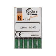 خرید و قیمت K فایل طول 25 Thomas - فایل دستی THOMAS - فروش لوازم مطب دندانپزشکی - تهران دنت - وسایل دندانپزشکی - K فایل طول 25 برند توماس