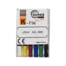 خرید و قیمت K فایل طول 25 Thomas - فایل دستی THOMAS - فروش لوازم مطب دندانپزشکی - تهران دنت - وسایل دندانپزشکی - K فایل طول 25 برند توماس