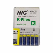 قیمت و خرید K فایل طول 25 Nik - فایل دستی K طول 25 - فروشگاه تجهیزات دندانپزشکی - تجهیزات دندانپزشکی تهران دنت - فروش انواع فایل دستی