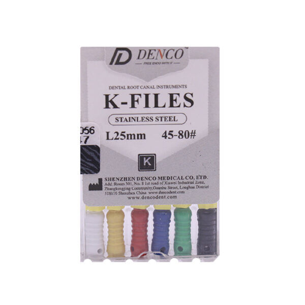 K فایل طول 25 Denco - خرید و قیمت K فایل Denco - فروش انواع K فایل - تجهیزات دندانپزشکی تهران دنت - خرید ابزار دندانپزشکی - دندانت -دندال