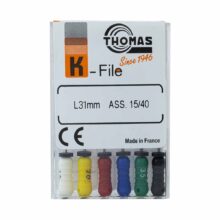 K فایل طول 31 Thomas - فایل دستی K طول 25 و 31 THOMAS - فروش لوازم مطب دندانپزشکی - خرید تجهیزات دندانپزشکی تهران دنت - دندانت - دندال