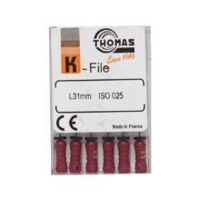 K فایل طول 31 Thomas - فایل دستی K طول 25 و 31 THOMAS - فروش لوازم مطب دندانپزشکی - خرید تجهیزات دندانپزشکی تهران دنت - دندانت - دندال
