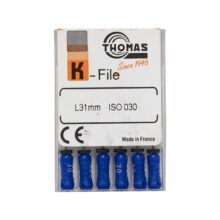 K فایل طول 31 Thomas - فایل دستی K طول 25 و 31 THOMAS - فروش لوازم مطب دندانپزشکی - خرید تجهیزات دندانپزشکی تهران دنت - دندانت - دندال